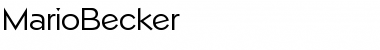 Download MarioBecker Regular Font