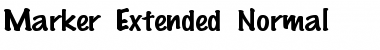 Download MarkerExtended Normal Font