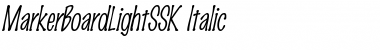 Download MarkerBoardLightSSK Italic Font