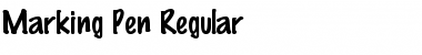 Download Marking Pen Regular Font