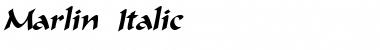 Download Marlin Italic Font