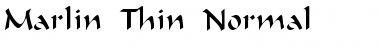 Download Marlin Thin Normal Font