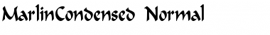 Download MarlinCondensed Normal Font
