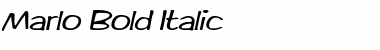Download Marlo Bold Italic Font