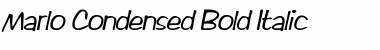 Download MarloCondensed Bold Italic Font