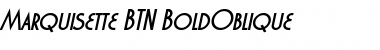 Download Marquisette BTN BoldOblique Font