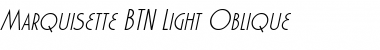 Download Marquisette BTN Light Oblique Font