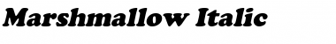 Download Marshmallow Italic Font