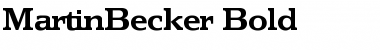 Download MartinBecker Bold Font
