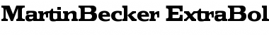 Download MartinBecker-ExtraBold Regular Font