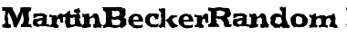 Download MartinBeckerRandom-ExtraBold Regular Font