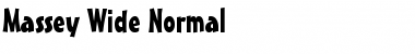 Download Massey Wide Normal Font