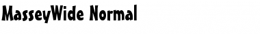 Download MasseyWide Normal Font