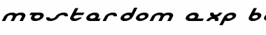 Download Masterdom Exp Bold Italic Exp Bold Italic Font