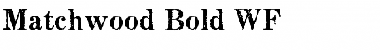 Download Matchwood Bold WF Regular Font