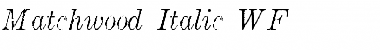 Download Matchwood Italic WF Font