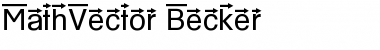 Download MathVector Becker Normal Font