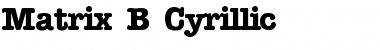 Download Matrix B_ Cyrillic Regular Font