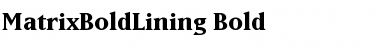 Download MatrixBoldLining Bold Font