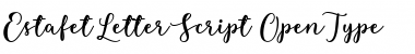 Download Estafet Letter Script Med Font