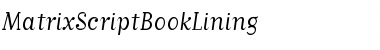 Download MatrixScriptBookLining Regular Font
