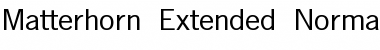 Download Matterhorn-Extended Normal Font