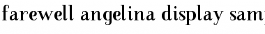 Download Farewell Angelina Sample Font