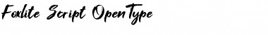 Download Foxlite Script Font