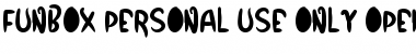 Download Funbox - Personal Use Only Font