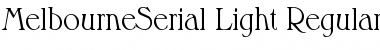 Download MelbourneSerial-Light Font