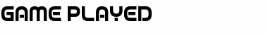 Download Game Played Font