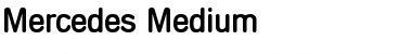 Download Mercedes-Medium Regular Font