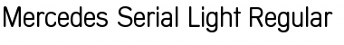 Download Mercedes-Serial-Light Regular Font