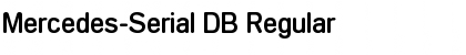 Download Mercedes-Serial DB Regular Font