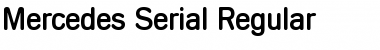 Download Mercedes-Serial Regular Font