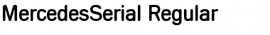 Download MercedesSerial Regular Font
