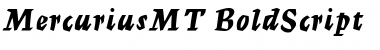 Download MercuriusMT BoldScript Font