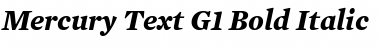 Download Mercury Text G1 Bold Italic Font