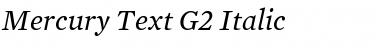 Download Mercury Text G2 Italic Font