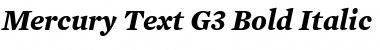 Download Mercury Text G3 Bold Italic Font