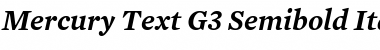 Download Mercury Text G3 SemiBold Italic Font