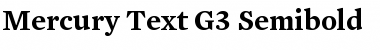 Download Mercury Text G3 SemiBold Font