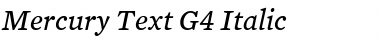 Download Mercury Text G4 Italic Font