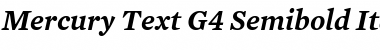 Download Mercury Text G4 SemiBold Italic Font