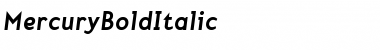 Download Mercury Bold Italic Font
