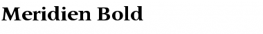 Download Meridien Bold Font
