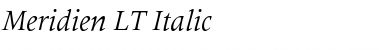 Download Meridien LT Roman Italic Font