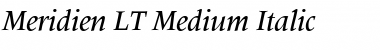 Download Meridien LT Medium Italic Font