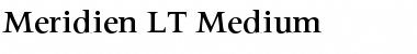 Download Meridien LT Medium Regular Font
