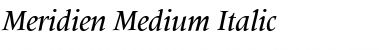 Download Meridien-Medium MediumItalic Font